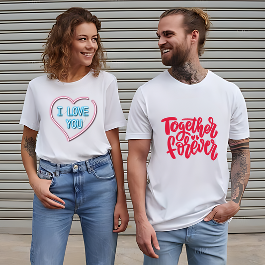 Couple T-shirt Combo Pack | Bf Gf couple Tee |