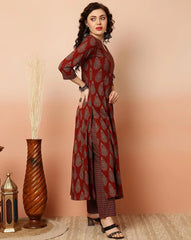 Women Viscose Printed Kurta Pant Dupatta Set | Premium Quality Ethnic Wear