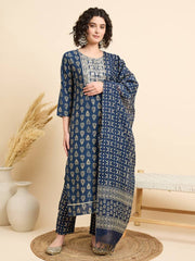 Rayon Printed Kurti Bottom With Dupatta Full Catalog