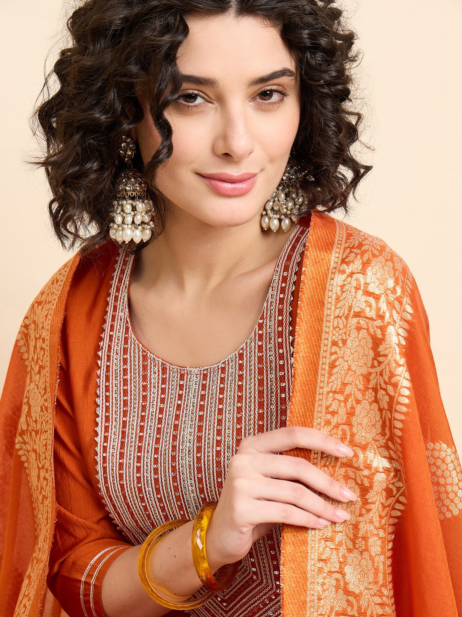 Dhruvi 284 Silk Fancy Kurti Bottom With Dupatta