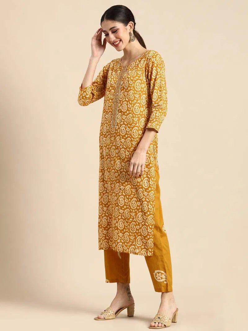 Rayon Viscose Designer Kurti Bottom With Dupatta Set