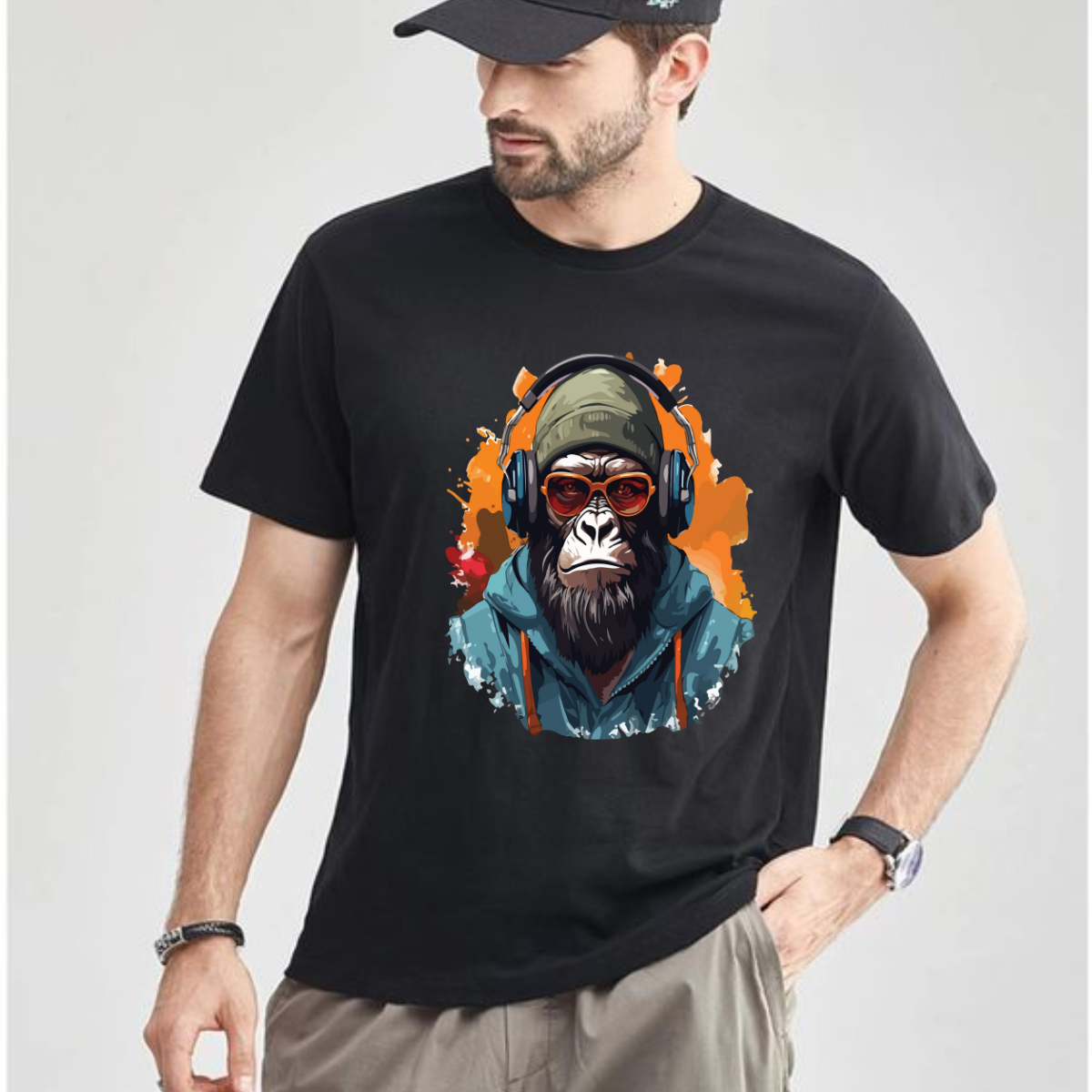 Gorilla T-shirt | Monkey angry T-shirt | Premium quality Tee
