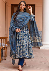 Floral Printed Ethnic Sets Straight Kurta and pant Set With Dupatta