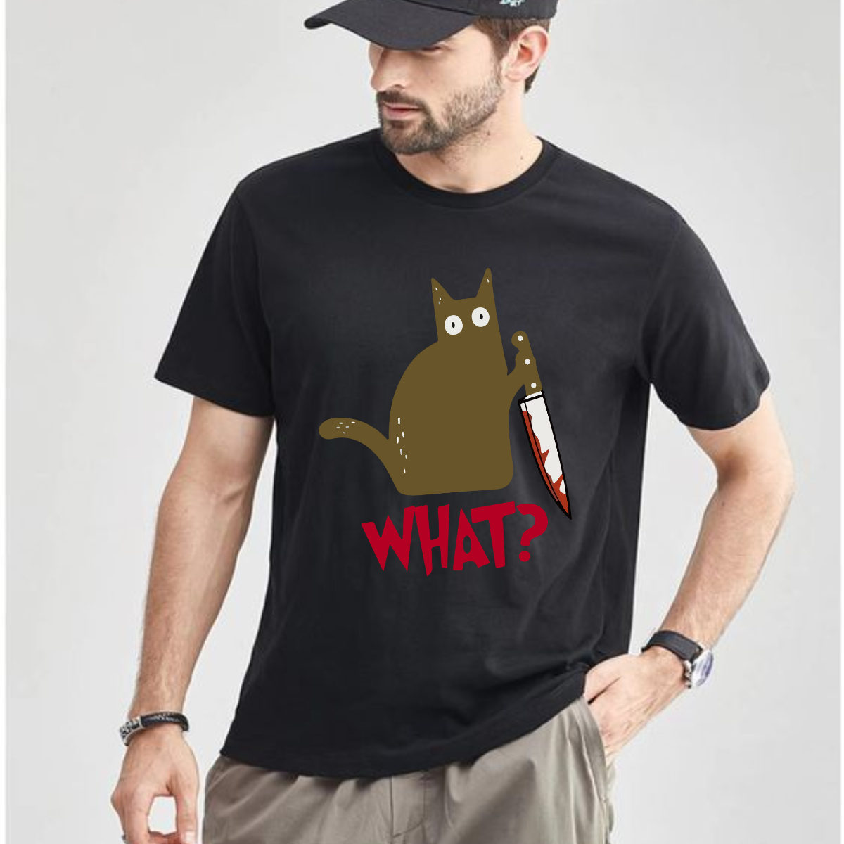 Funny cat T-shirt | Funny T-shirt | Premium quality Tee