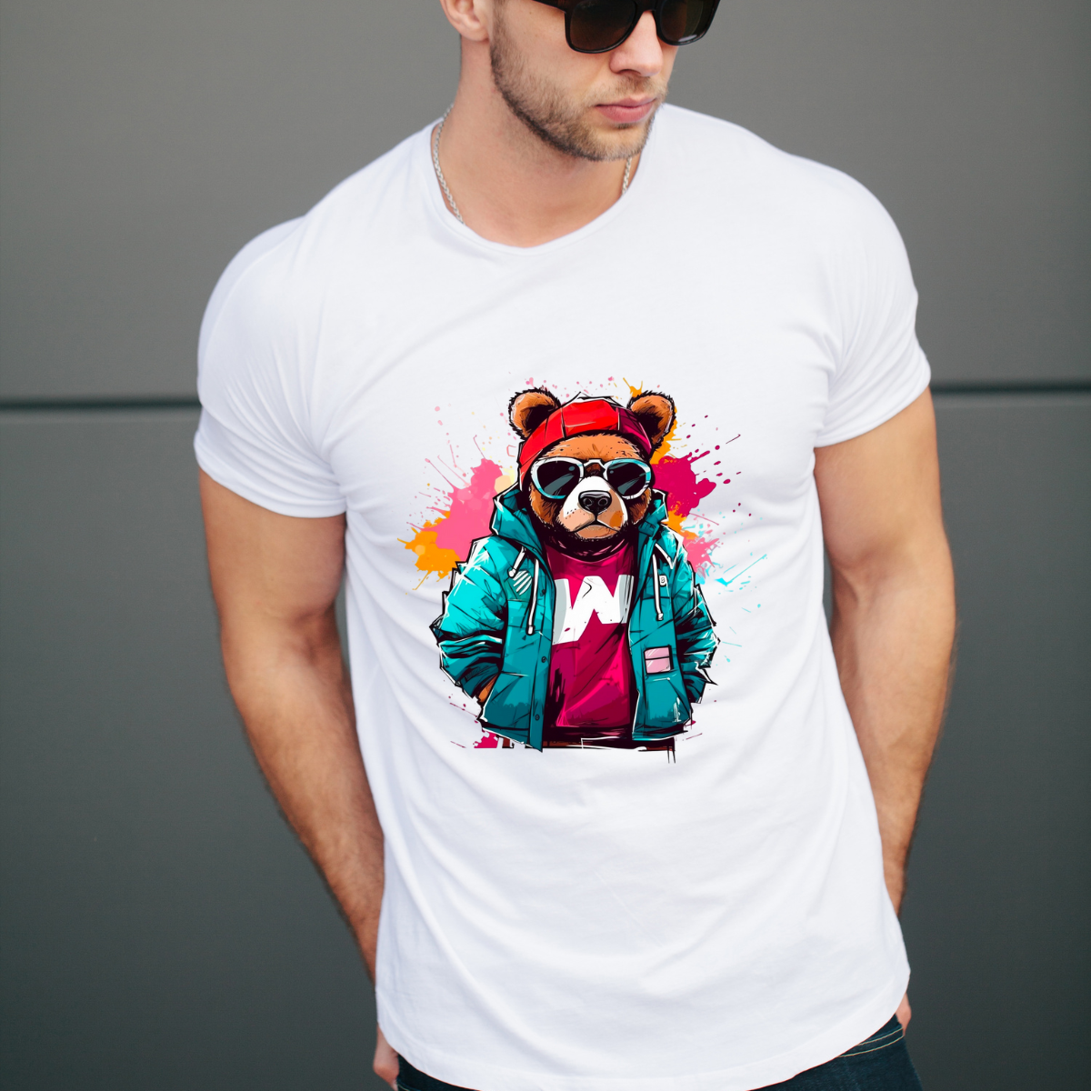 Funky panda T-shirt | Bear dancing T-shirt | Premium quality Tee