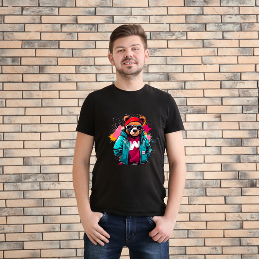Funky panda T-shirt | Bear dancing T-shirt | Premium quality Tee