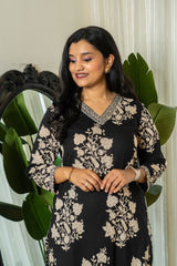 Khwahish Black Classy Cotton Suit