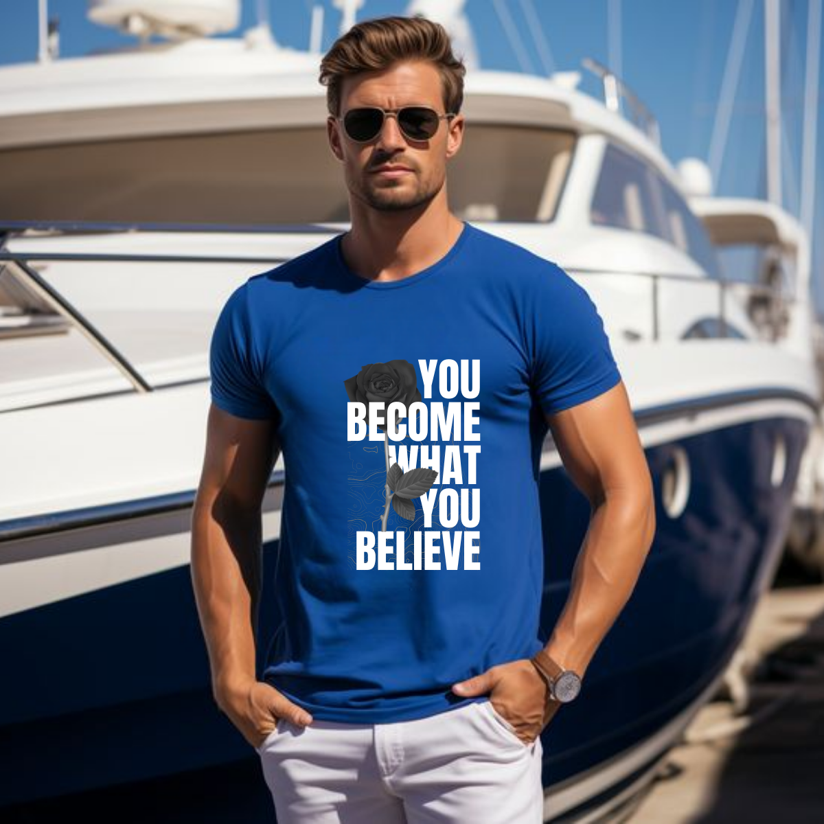 Positive quote T-shirts | Self Believe Quote T-shirt | Premium quality Unisex t-shirt