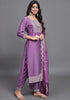 Silk Designer Kurti Bottom With Dupatta Set