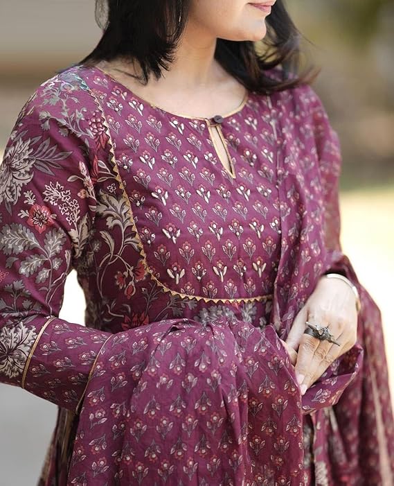 Women Floral Printed Kurta and Pant Set with Dupatta | Premium Ethnic Wear