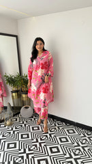 Iris Pink Kurta Pants | Cord-Set