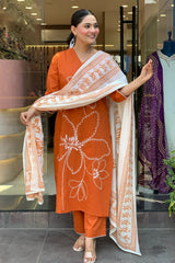 Women's Viscose Silk Kurta Embroidered Festive-Wear Set | Premium Quality Ethnic Wear