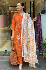 Women's Viscose Silk Kurta Embroidered Festive-Wear Set | Premium Quality Ethnic Wear