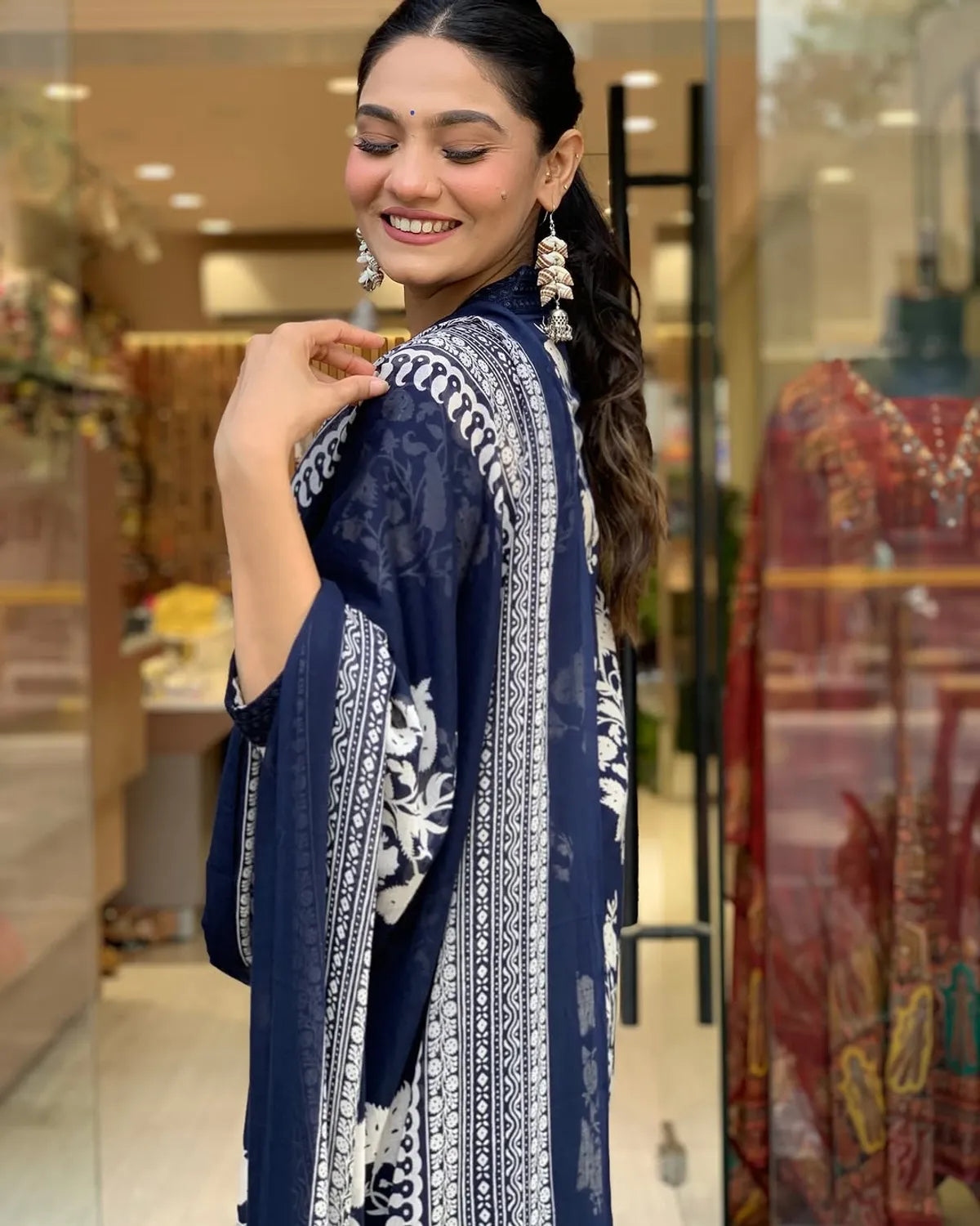 Women Floral Printed Regular Kurta with Palazzos & With Dupatta